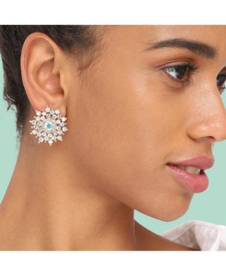 Women's Snowflake Stud Earrings
