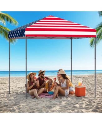 Patio 6.6x6.6ft Outdoor Pop-up Canopy Tent UPF 50+ Portable Sun Shelter
