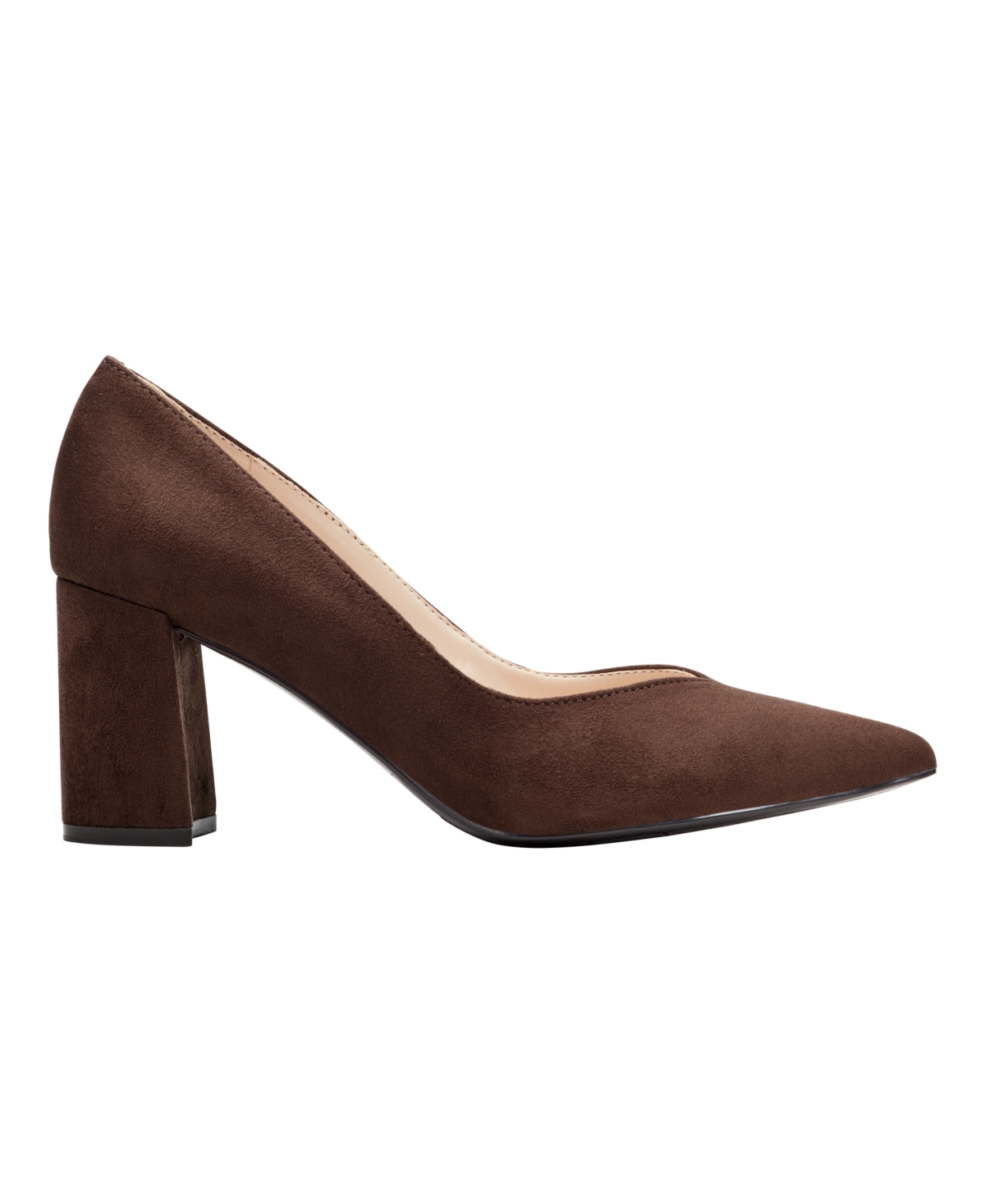 Marc Fisher Women's Caitlin Slip-on Block Heel Pumps In Brown