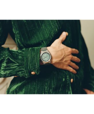 Eco-Drive Men's Zenshin Silver-Tone Super Titanium Bracelet Watch 39mm