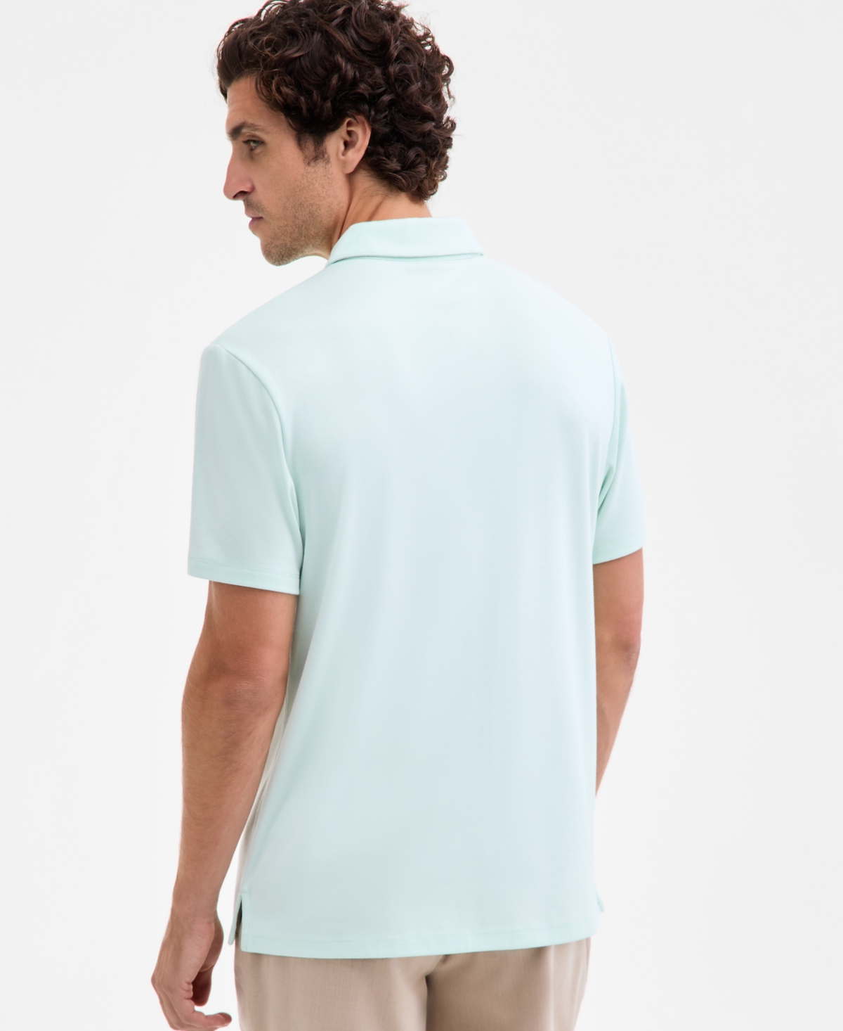 Alfani Men's Alfatech Polo Shirt, Macy's Exclusive In Blue