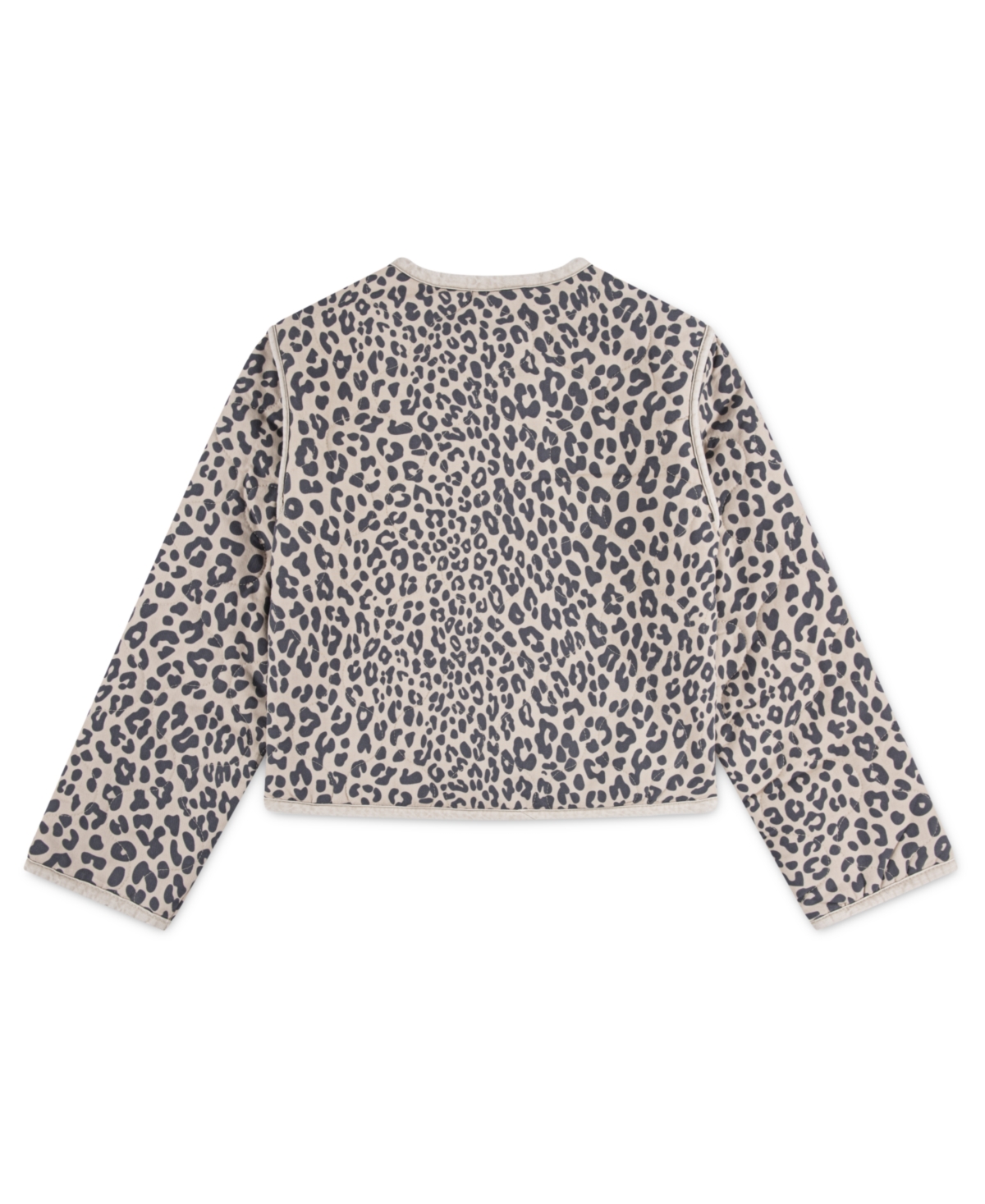 Abercrombie Girls Quilted Liner Jacket In Gray