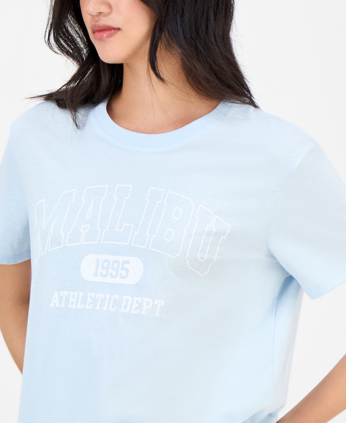 Self Esteem Juniors' Malibu Varsity T-shirt In White