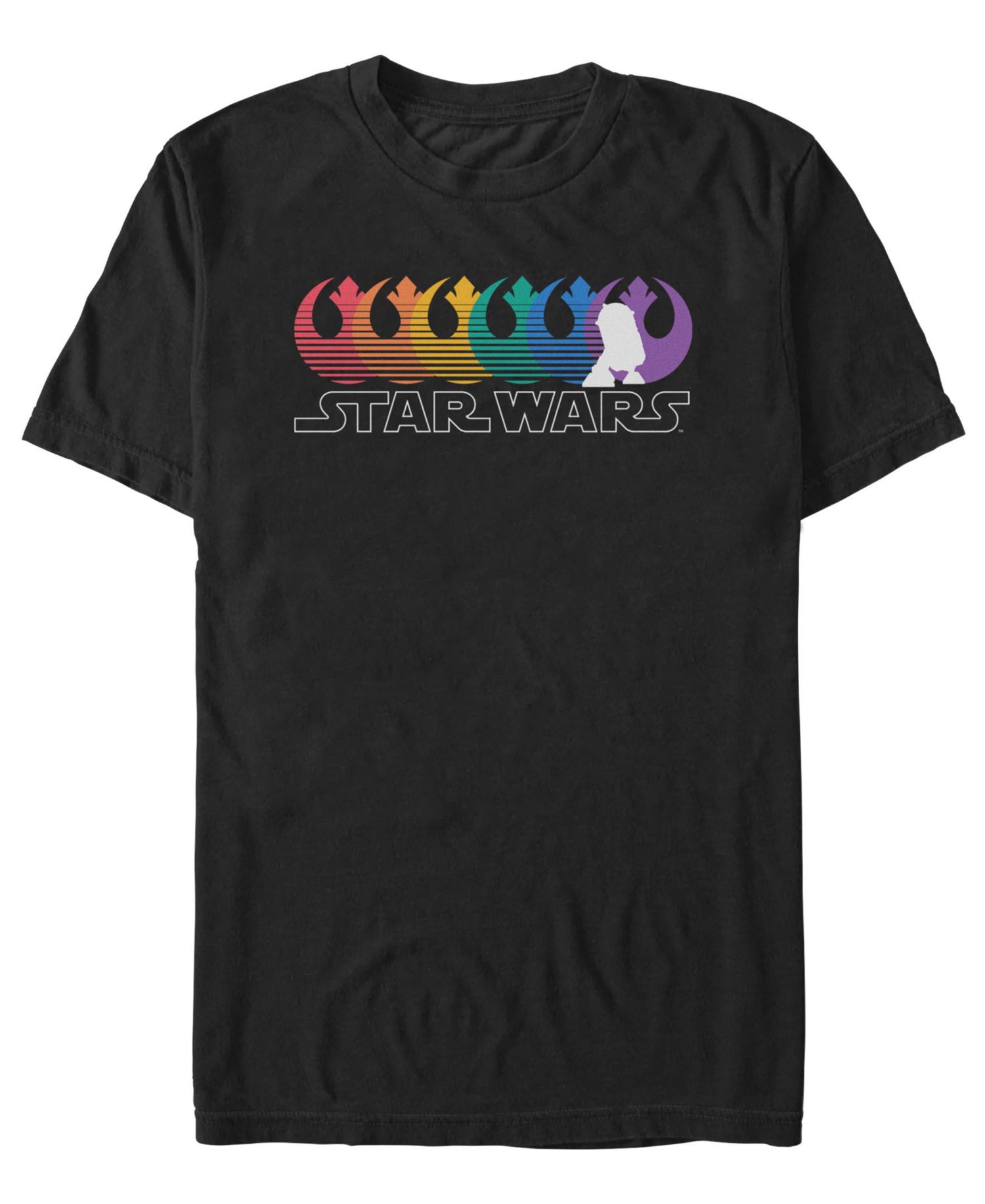 Men's Rainbow Star Wars Short Sleeve T-Shirt