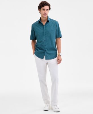 Men's Basketweave Shirt, Macy's Exclusive