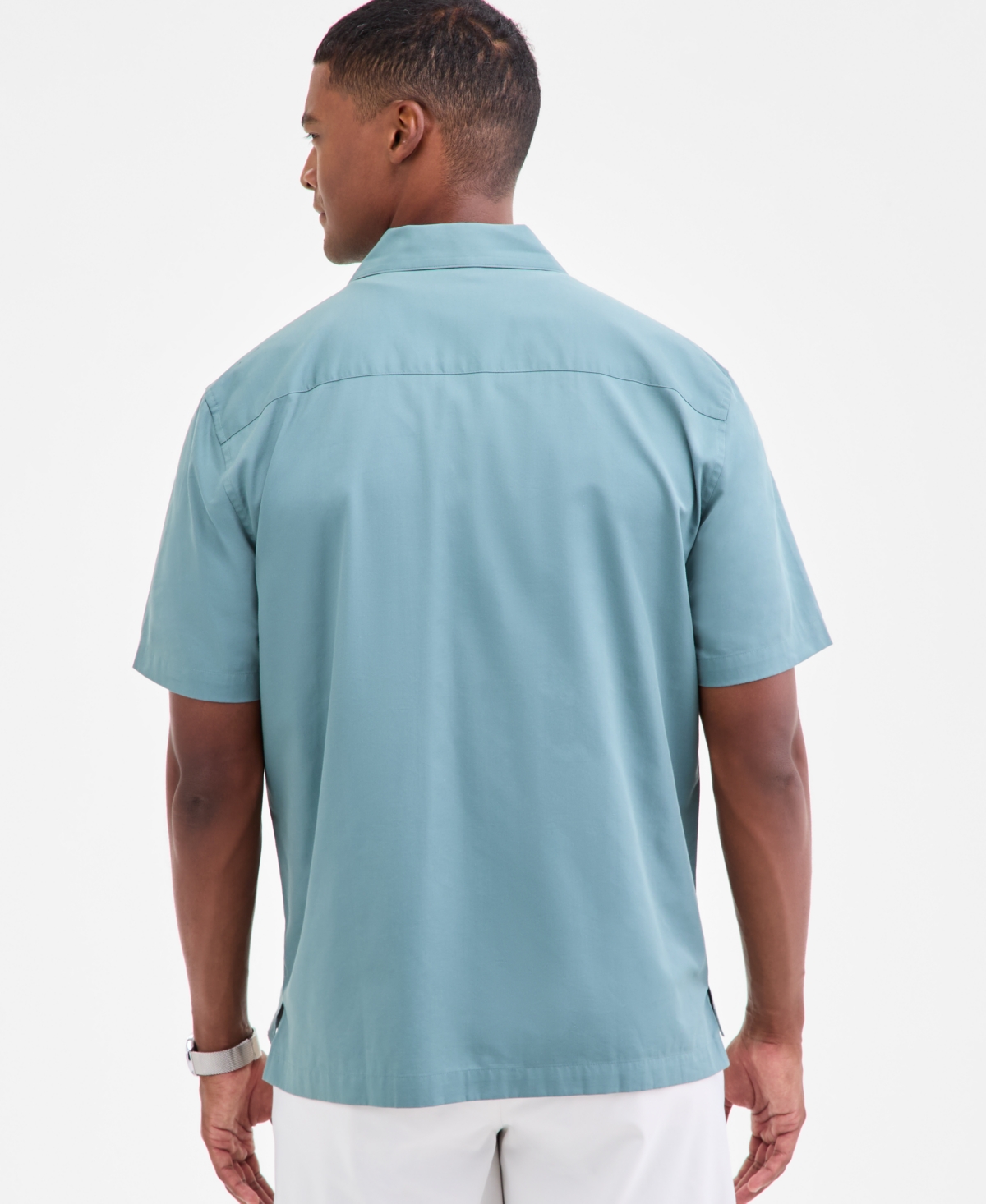 Alfani Men's Owen Pocket Shirt, Exclusively At Macy's In Blue