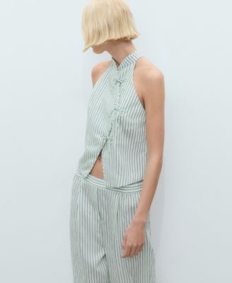 Women's Low-Rise Striped Pants