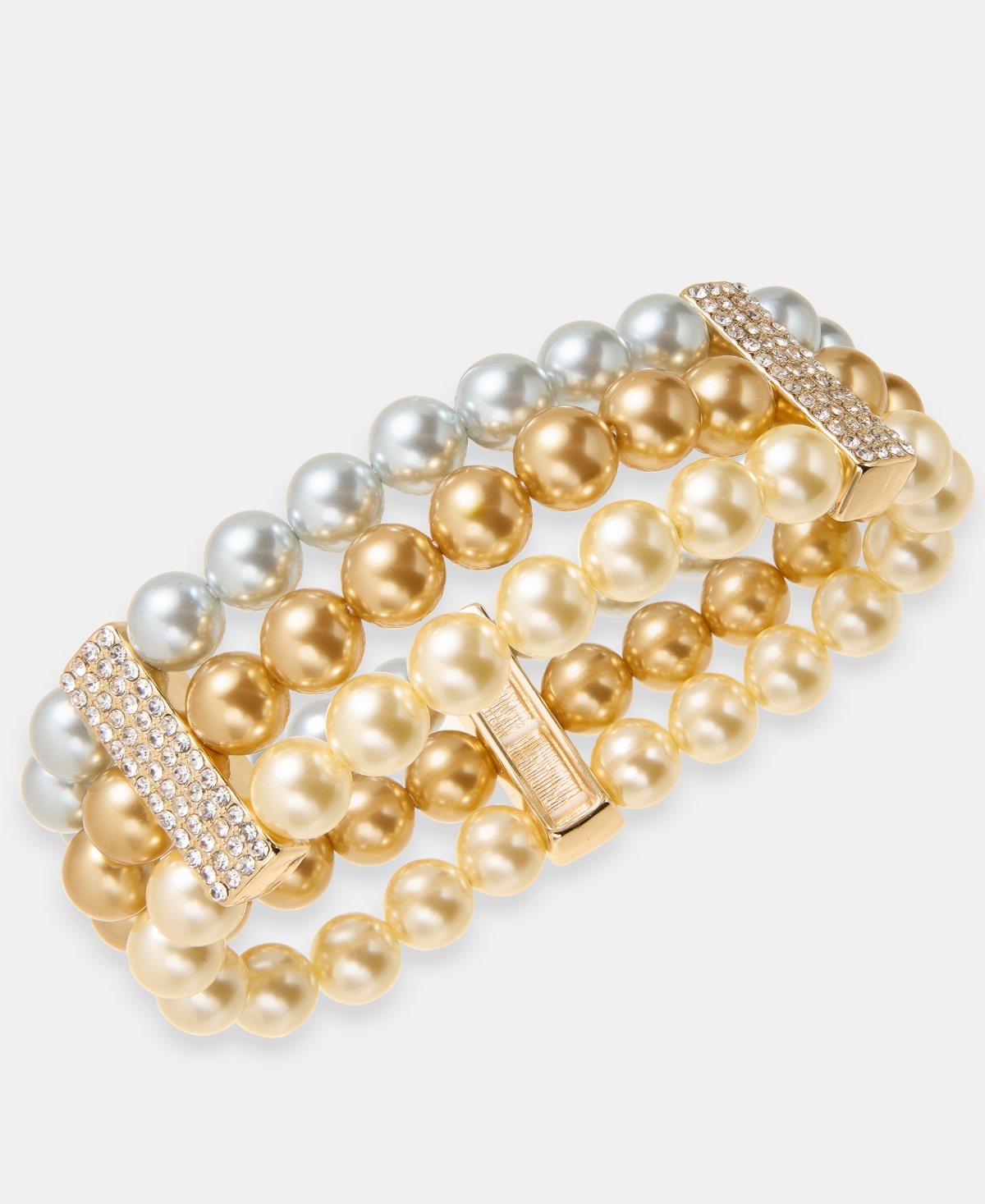 Charter Club Three-row Stretch Bracelet, Macy's Exclusive In Multi