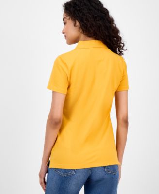 Women's Short-Sleeve Polo-Collar Shirt 