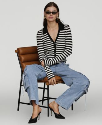 Women's Multi Pocket Wide-Leg Cargo Jeans