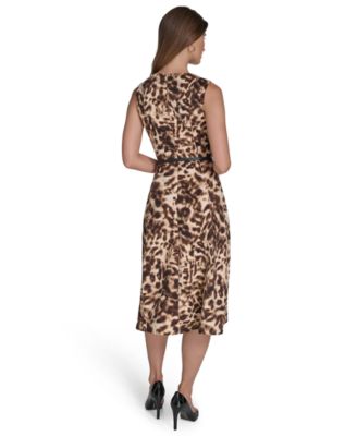 Women's Printed Scuba Crepe A-line Dress