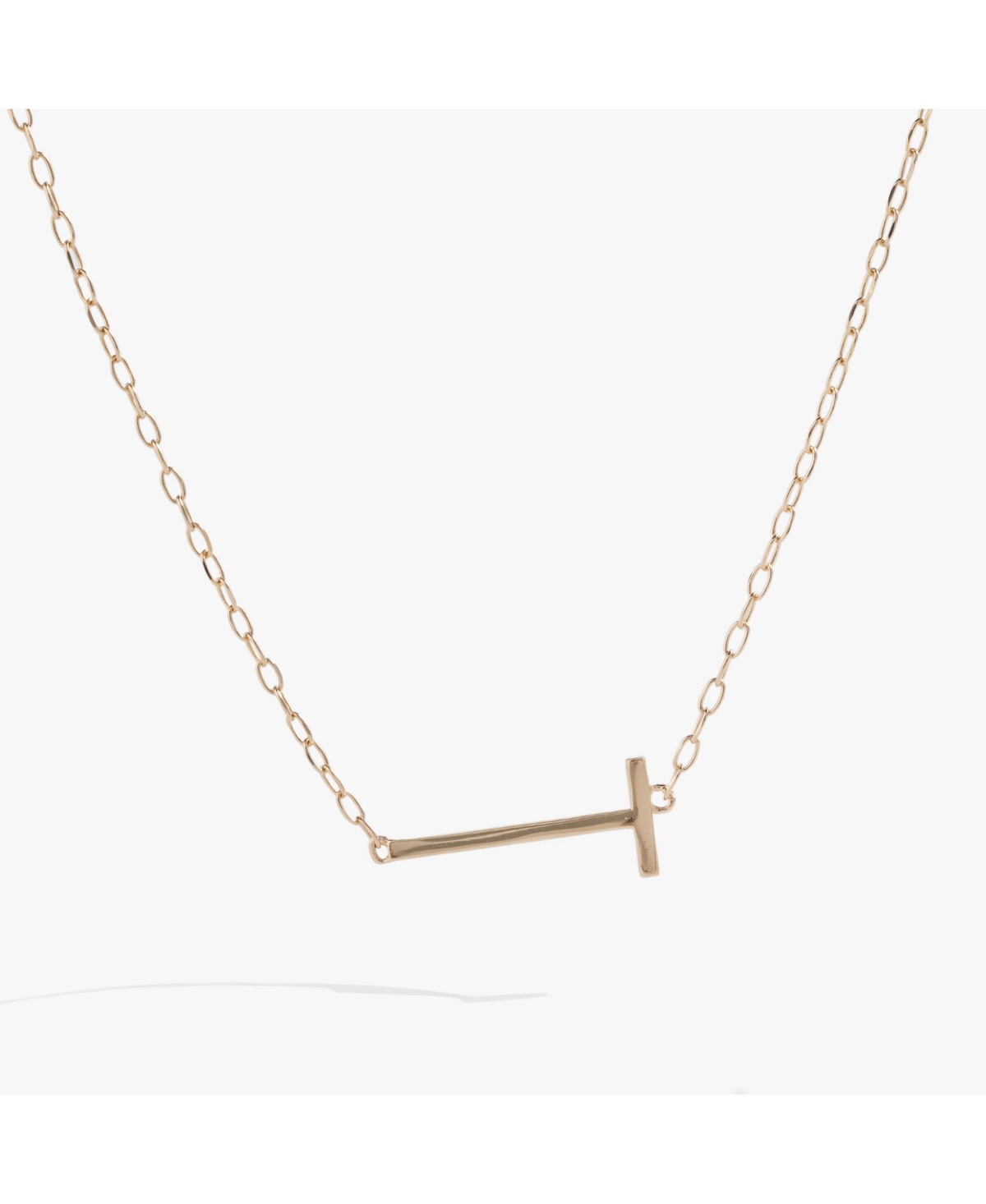 Precious Elongated Initial T - Gold