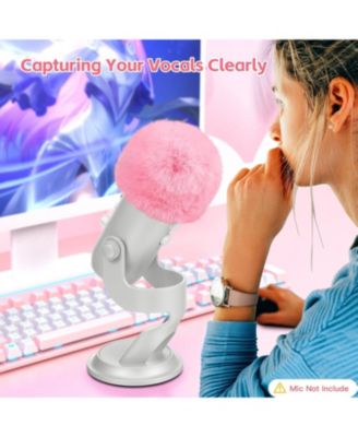 Gaming USB Microphone k66p and d65p Furry Cover Bundle