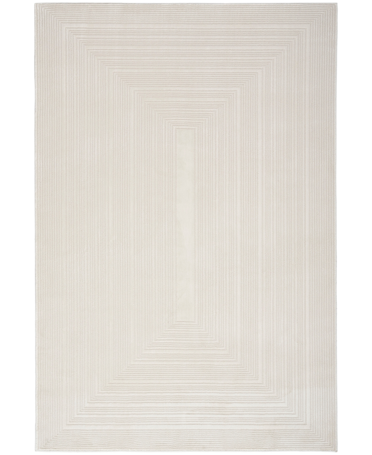 Calvin Klein Ck024 Irradiant Irr02 3'9"x5'9" Area Rug In White