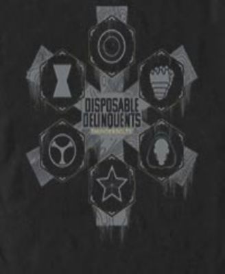 Men's Disposable Delinquents Logos Short Sleeve T-Shirt