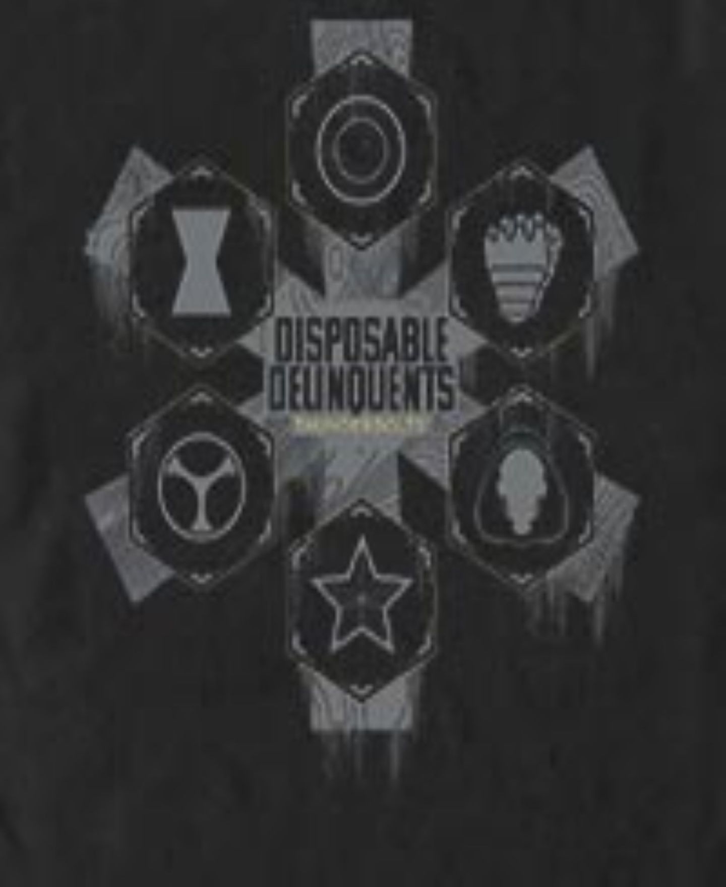 Мужская футболка Fifth Sun Disposable Delinquents Logos Short Sleeve, цвет: Чёрный — фото 3