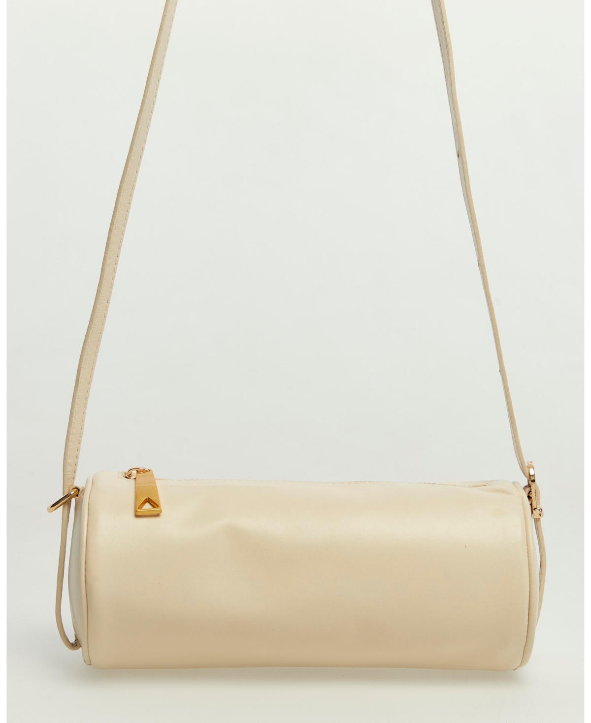 Women's Leather Barrel Bag, Created for Macy's - Beige