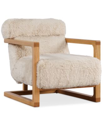 Michola Wood Accent Chair, Macy's Exclusive