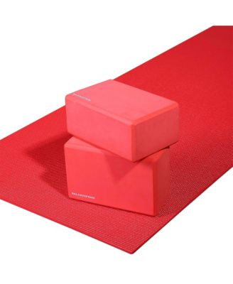 All Purpose High Density No Tear Exercise Mat w/Strap, Red
