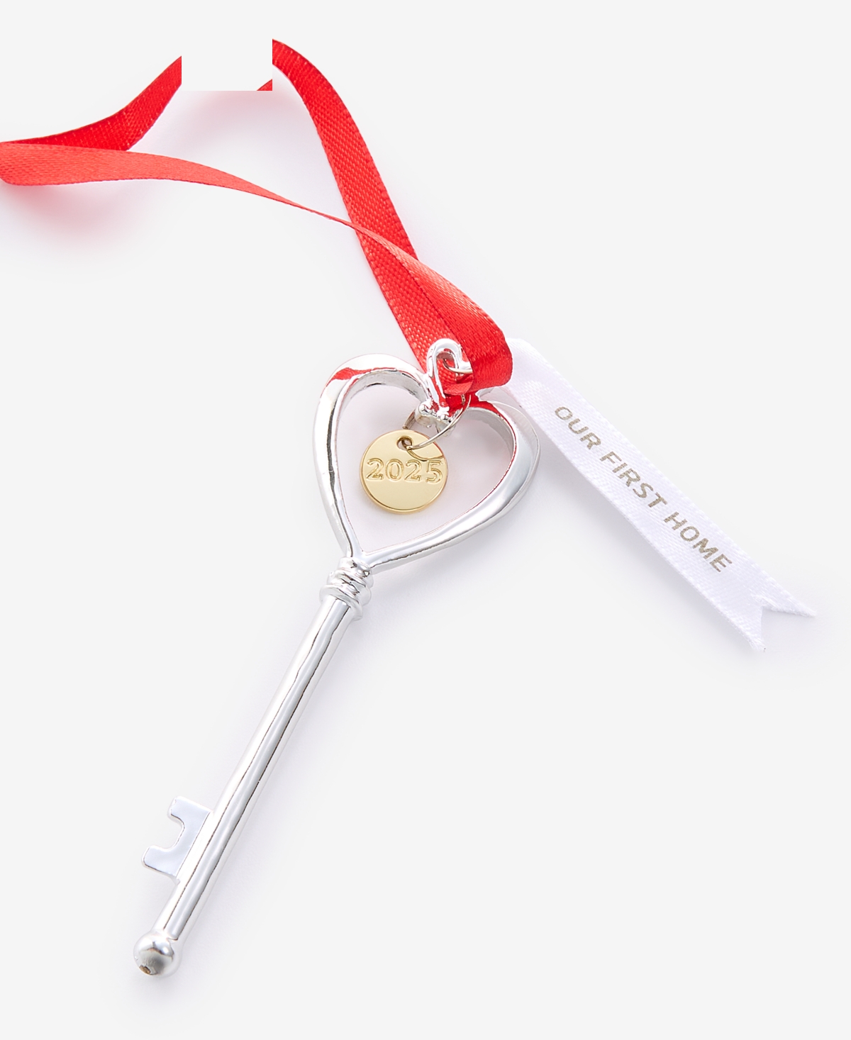 Holiday Lane Our First Home 2025 Heart Key Ornament, Macy's Exclusive In Green