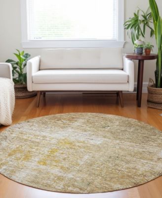 Burano Washable BU7 8'x8' Round Area Rug