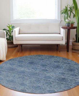Burano Washable BU8 8'x8' Round Area Rug