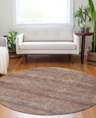 Burano Washable BU12 8'x8' Round Area Rug