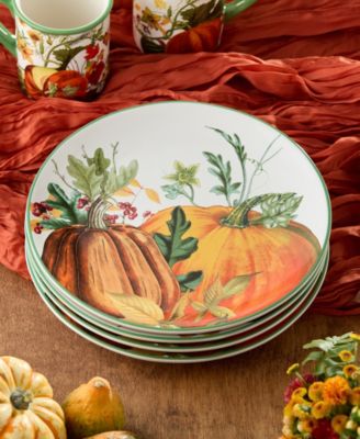 Harvest Fields Dinner Plates, Set of 4