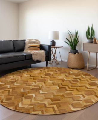 Bozeman Washable BM5 8'x8' Round Area Rug