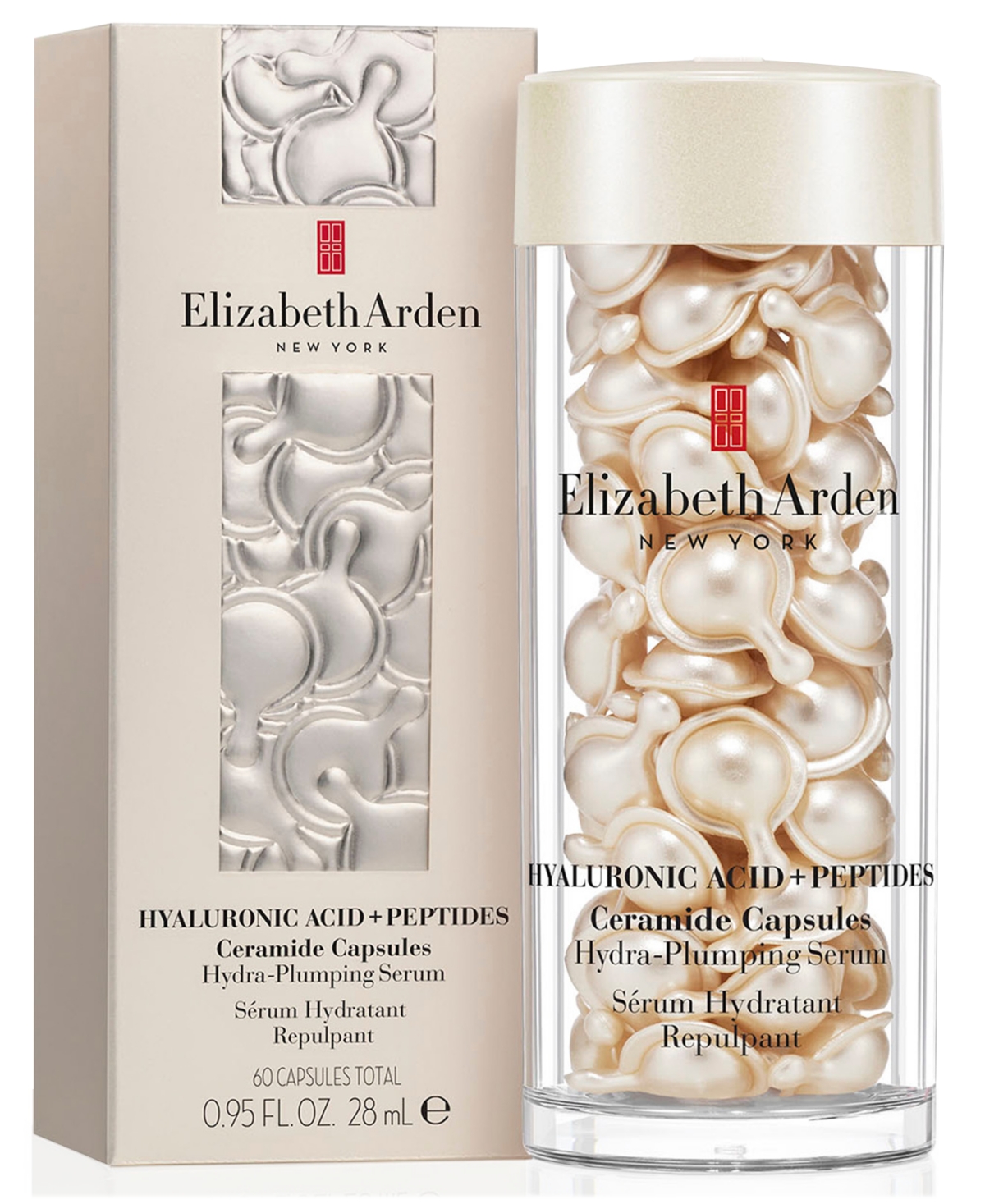 Elizabeth Arden Hyaluronic Acid + Peptides Ceramide Capsules Hydra-plumping Serum, 60-pc. In Transparent