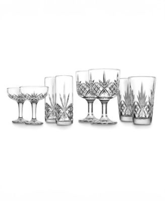 Godinger Dublin Crystal Mixology 8-Piece Glassware Set - Macy's