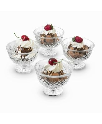 Dublin Crystal Ice Cream Bowls, Set of 4