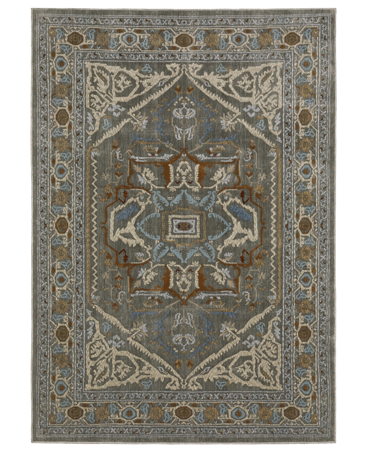 Oriental Weavers Ellington Ell05 7'10"x10'10" Area Rug In Gray