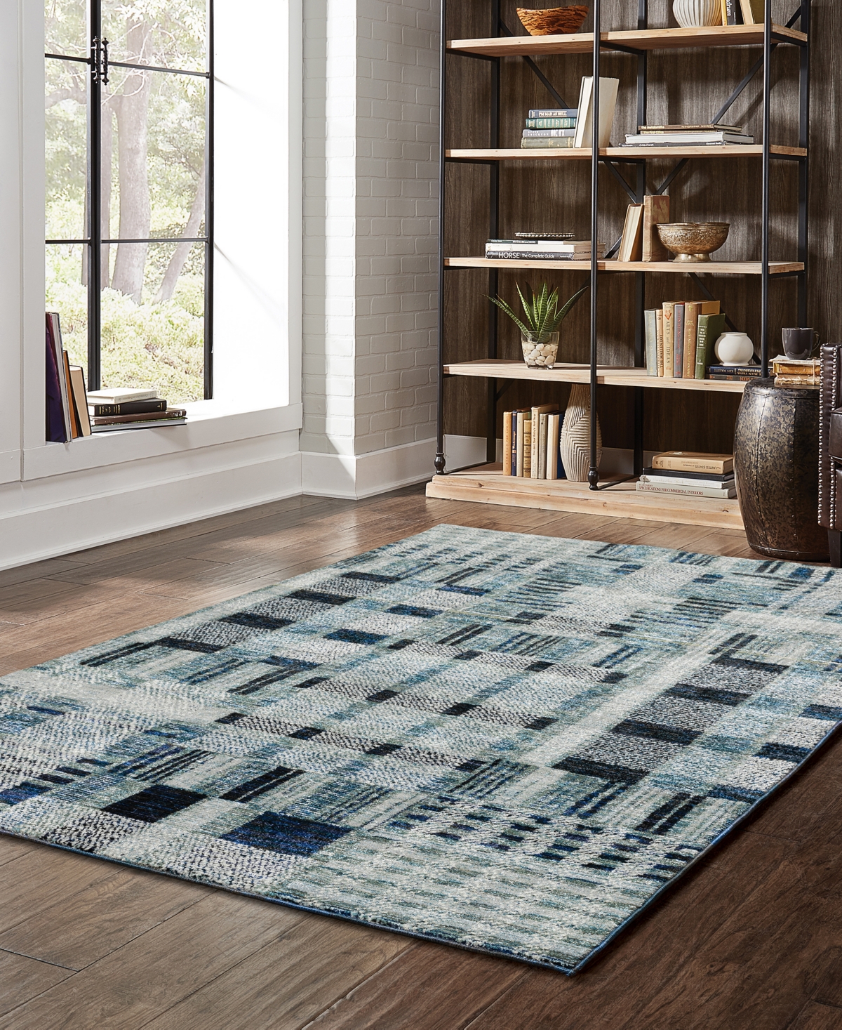 Oriental Weavers Atlas 752b0 6'7"x9'6" Area Rug In Blue