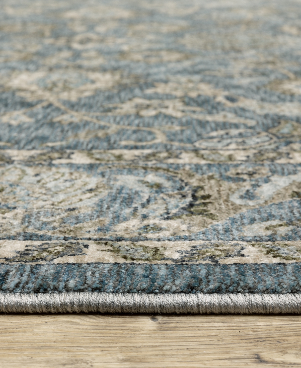 Oriental Weavers Aberdeen 070h1 6'7"x9'6" Area Rug In Blue