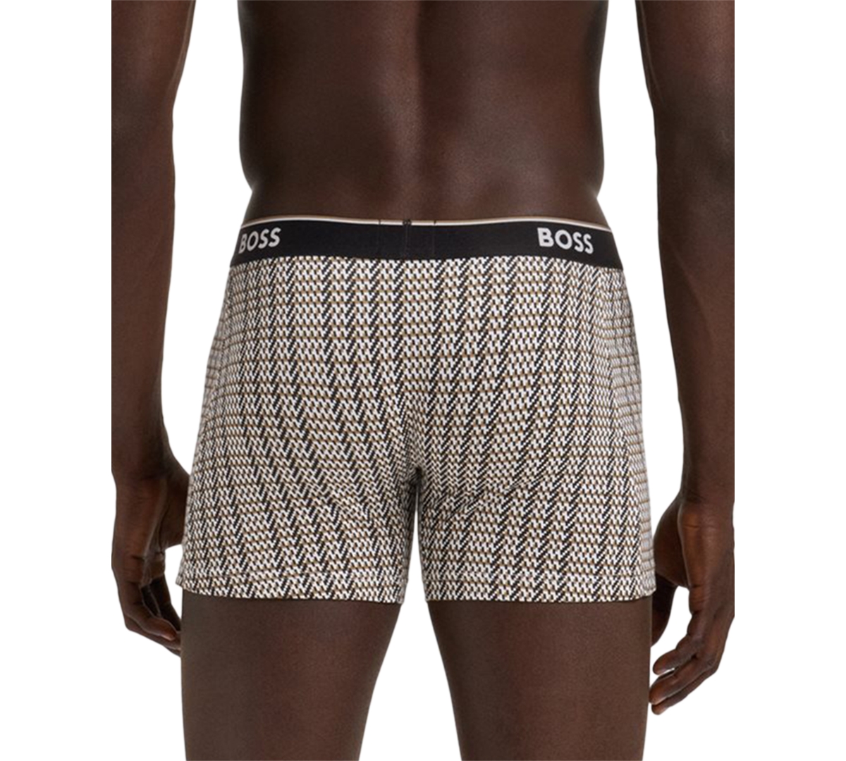 Boss by Hugo Men's Power 3-Pk. Tipped Logo Waistband Boxer Briefs