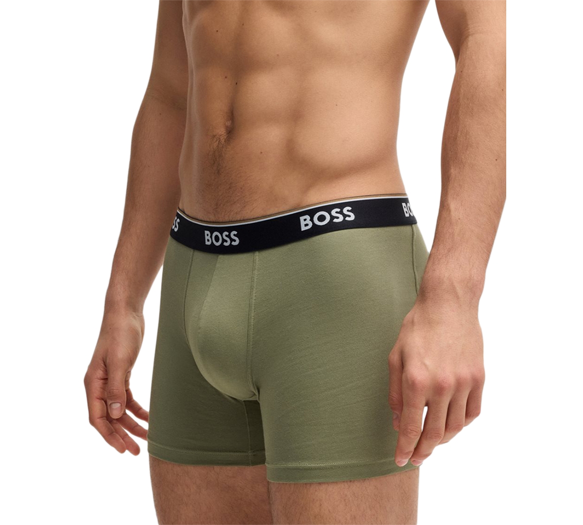 Hugo Boss Boss By  Men's Power 3-pk. Tipped Logo Waistband Boxer Briefs In Multi