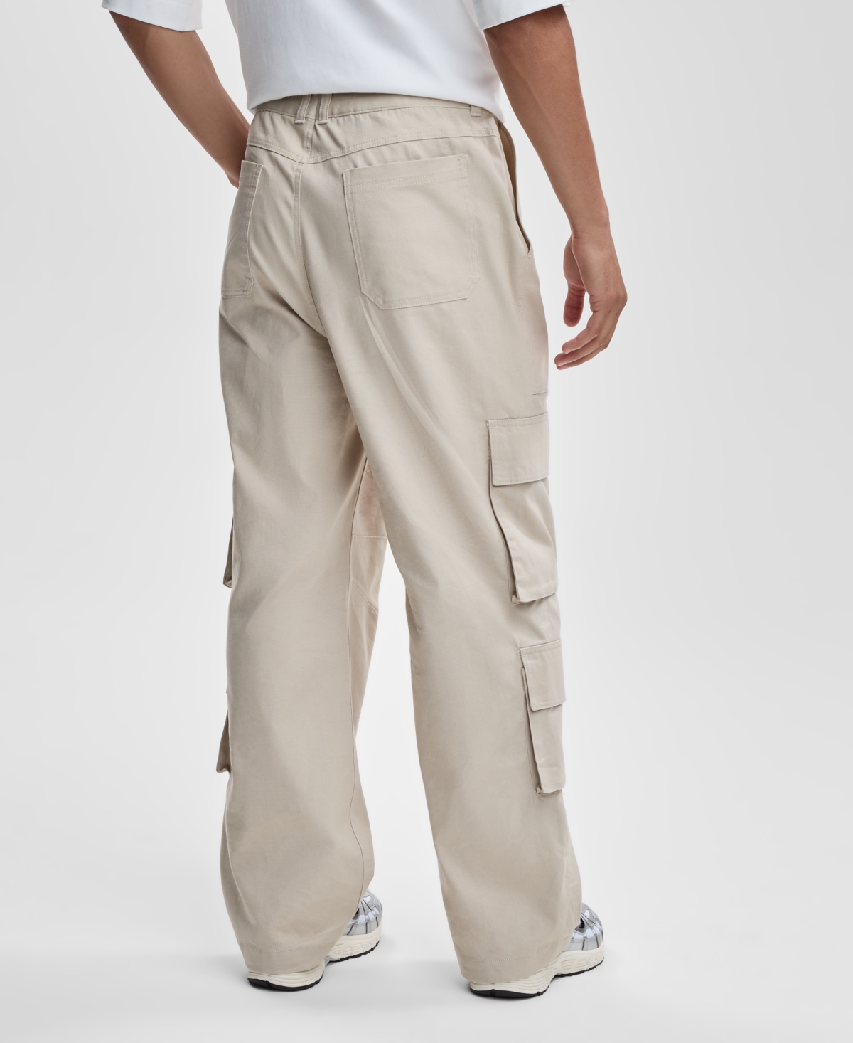 Mode Of One Men's Relaxed Canvas Cargo Pants, Macy's Exclusive In Gray