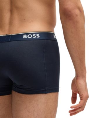 Men's Power 3-Pk. Tipped Logo Waistband Trunks