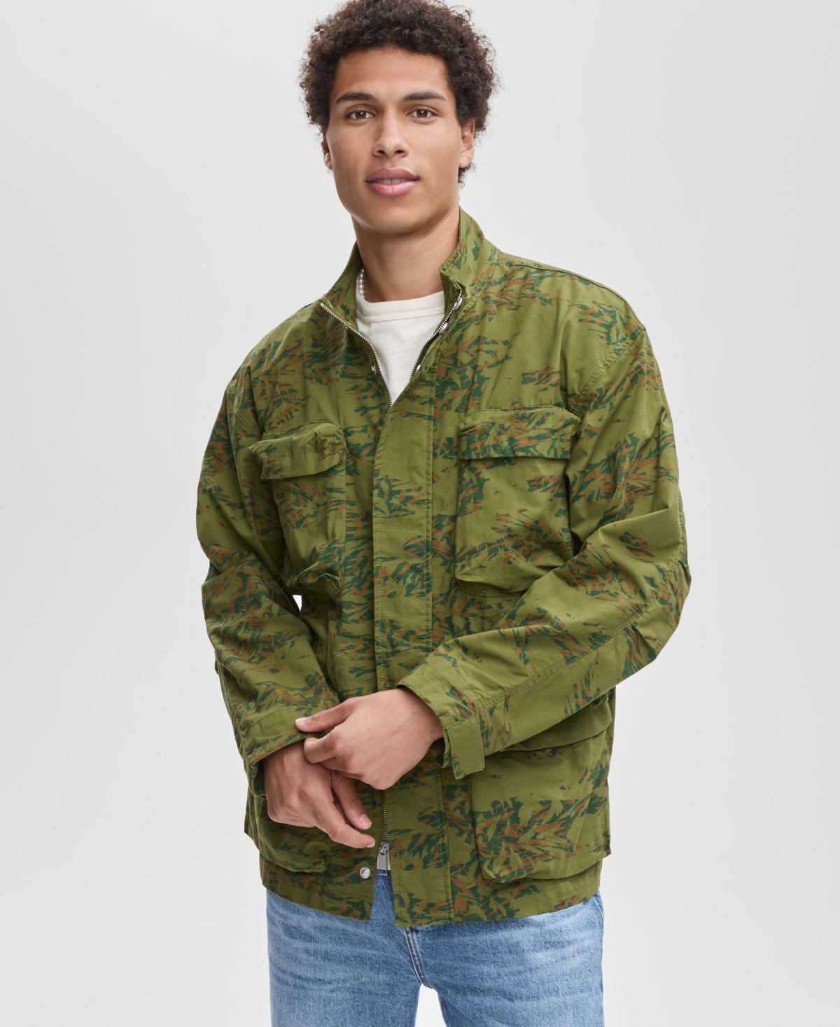 Мужская камуфляжная куртка с карманами, эксклюзивная модель Macy's
