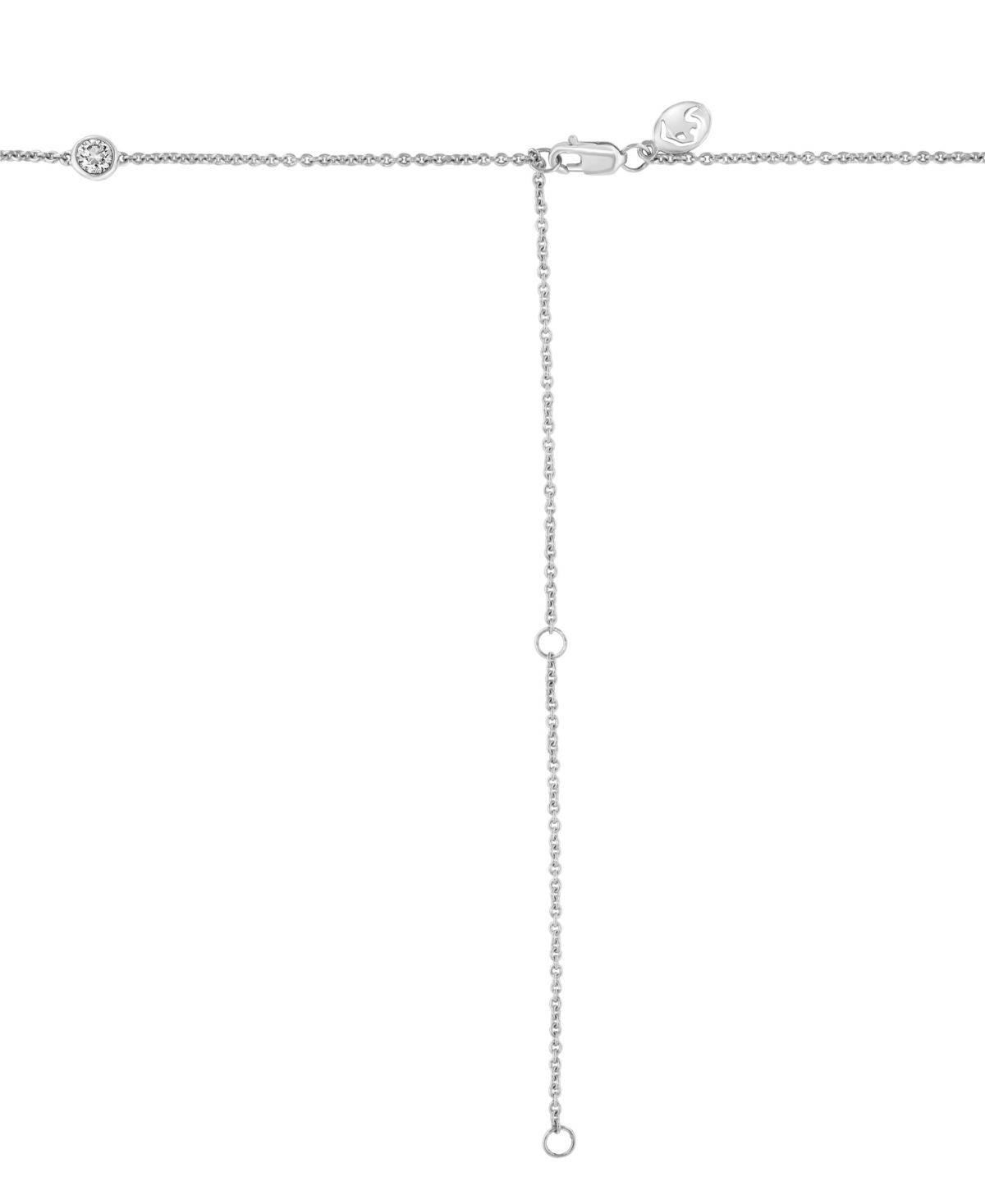 Effy Collection Effy Lab Grown Diamond Station Necklace (2 Ct. T.w.) In 14k White Gold, 20" + 2" Extender In Gold
