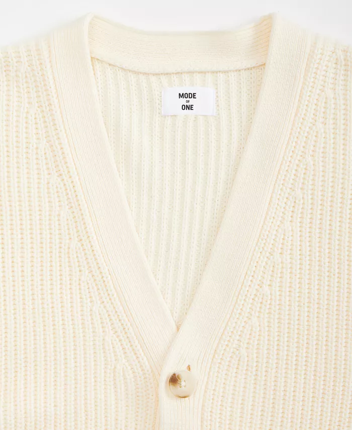 Men's Shaker-Stitch V-Neck Cardigan - thumbnail 9