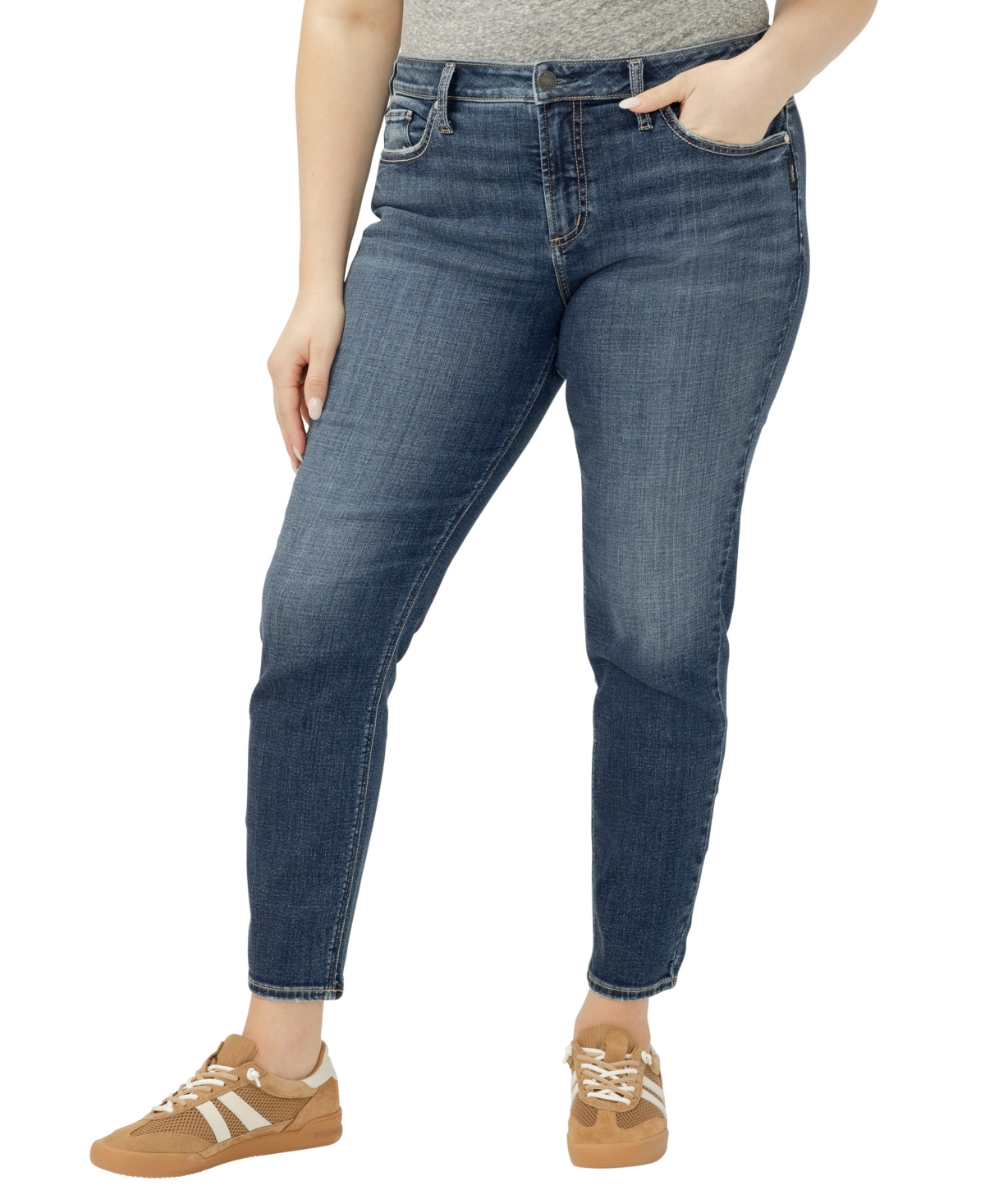 Plus Size Suki Mid Rise Curvy Fit Skinny Jeans - Orion