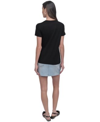 Women's New York Rhinestone Logo T-Shirt