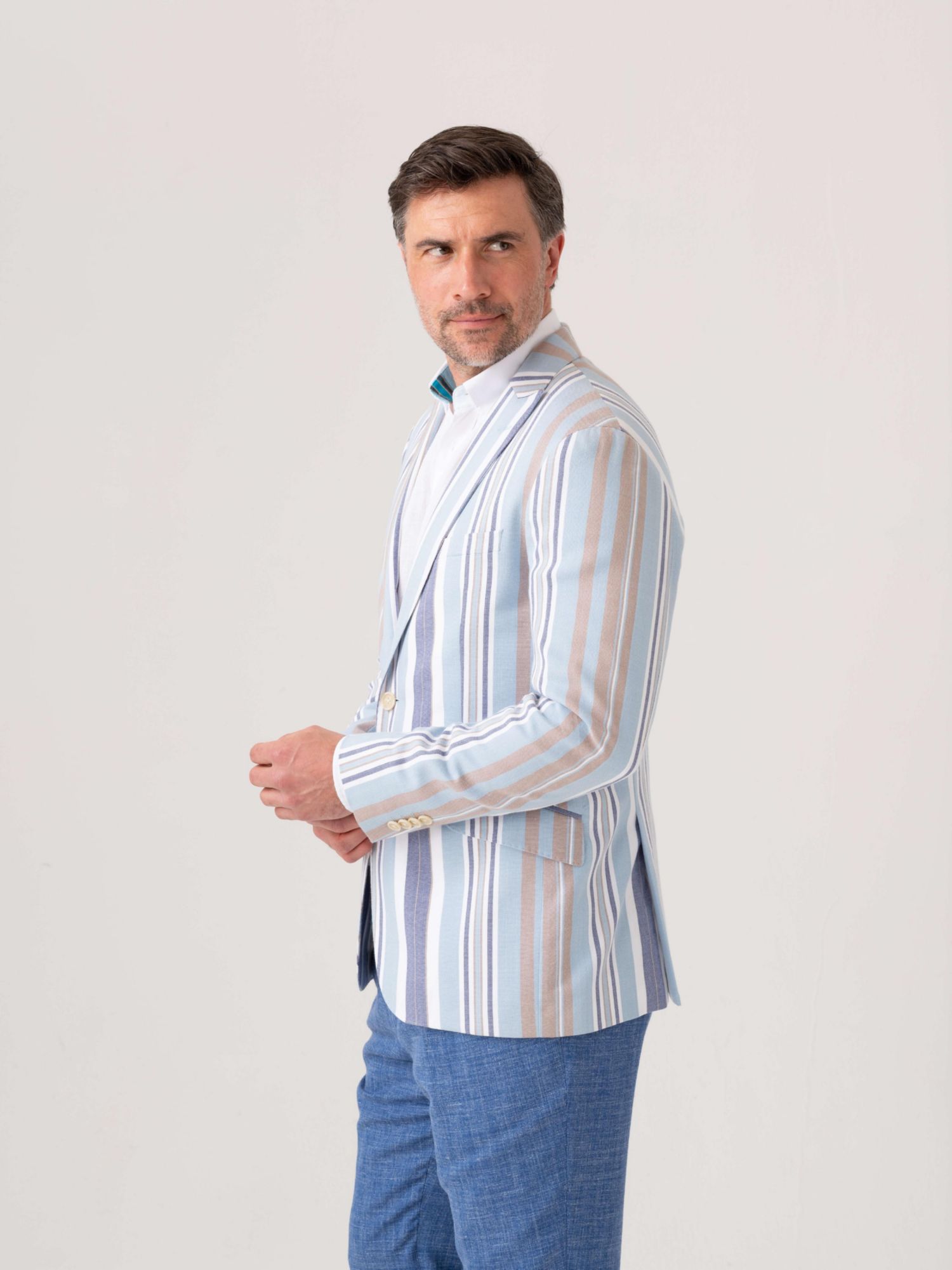 Men's Kikoy Cotton Tailored Blazer