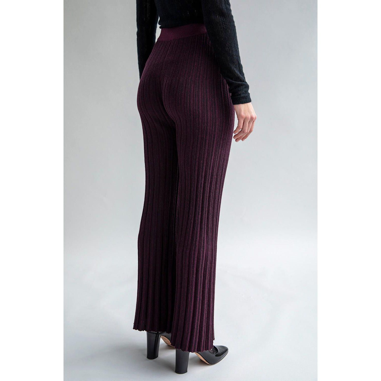 Women's Marcelle Pleated Knit Trousers