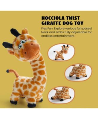 Twistable Giraffe Stuffedless Dog Toy for Small Medium Breed, Christmas gift,Plush Chew Toy with Crinkle Paper and Soft Fabric