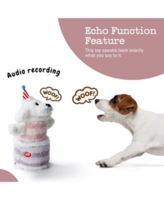 Birthday Cake Dog Toy, Dancing with Echo Function Feature, Singing Birthday Songs, Interactive Dog Toy, Birthday Gift for Dogs.