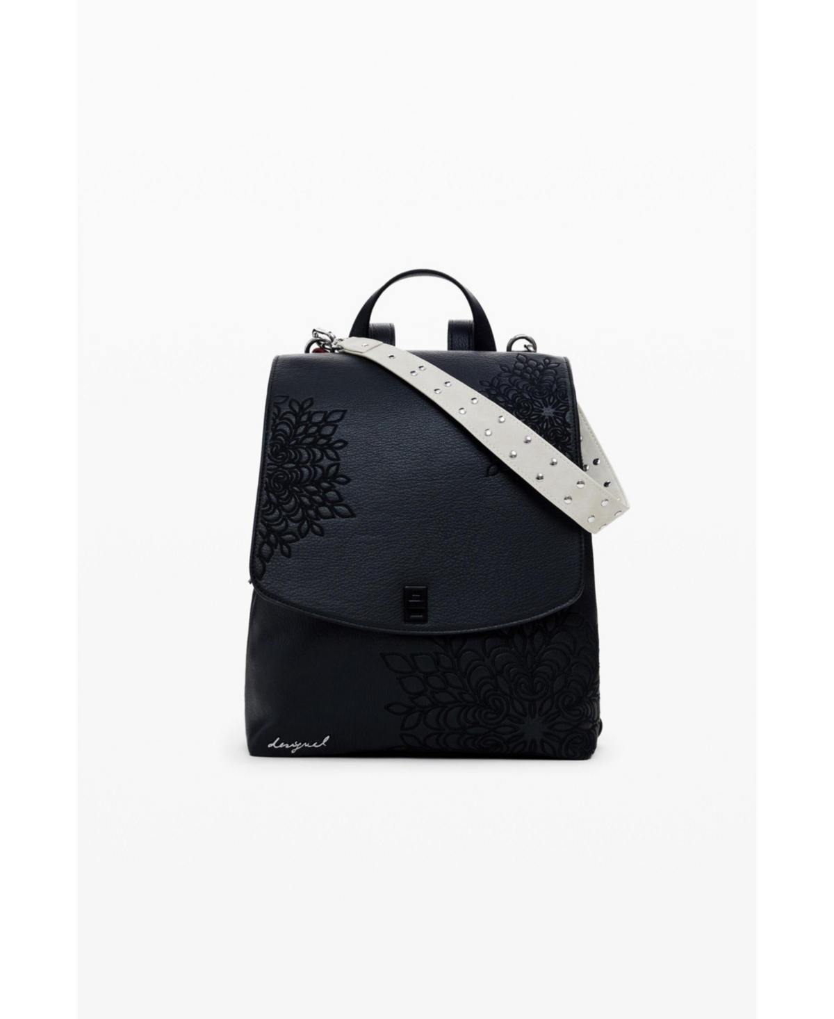 Desigual Women's Small embossed flap backpack