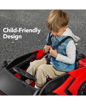 Kids 12V Ride-On Car Officially Licensed Lamborghini Revuelto w/ Remote, LED Lights